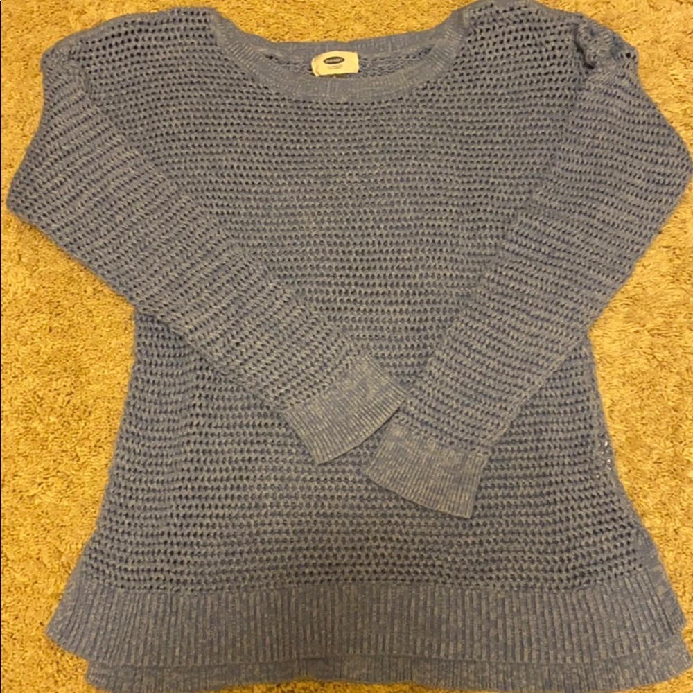 blue Old Navy sweater